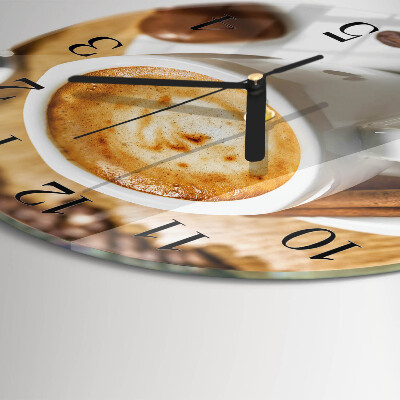 Round wall clock Coffee