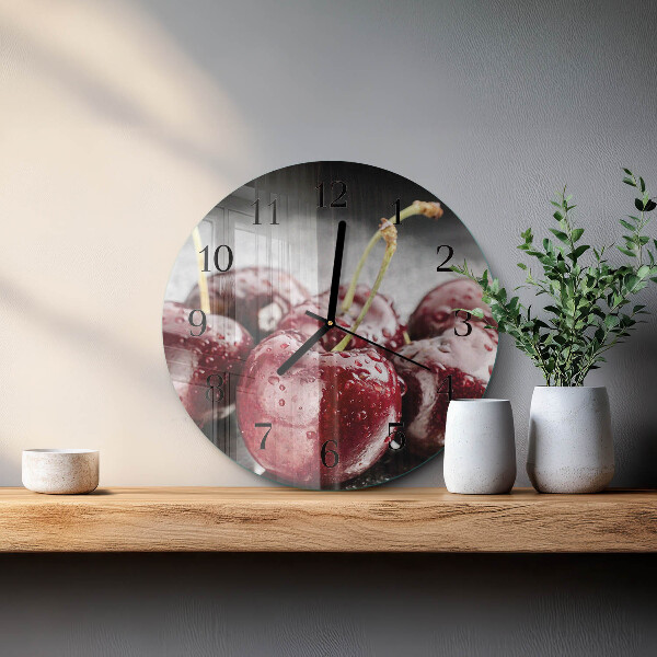 Round wall clock Cherry