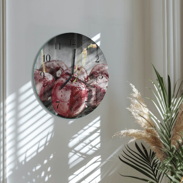 Round wall clock Cherry