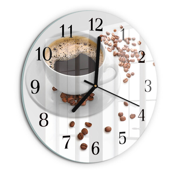 Round wall clock Coffee