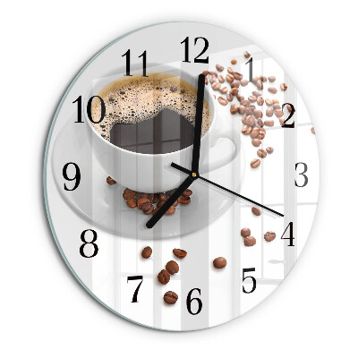 Round wall clock Coffee