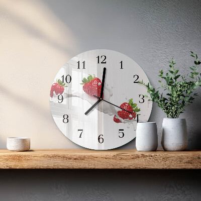 Round wall clock Strawberry