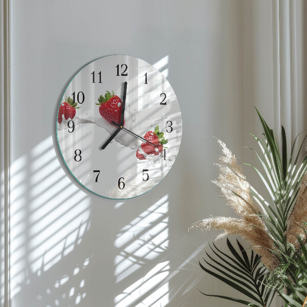 Round wall clock Strawberry