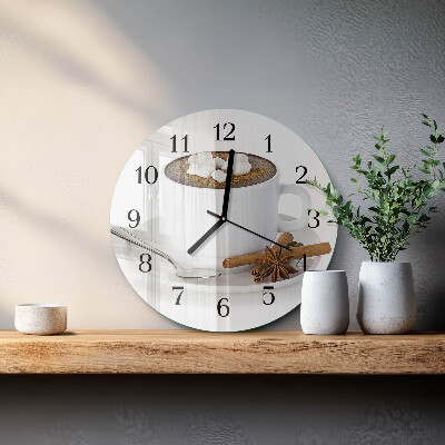 Round wall clock Chocolate
