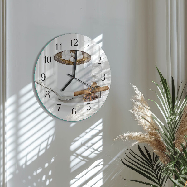 Round wall clock Chocolate