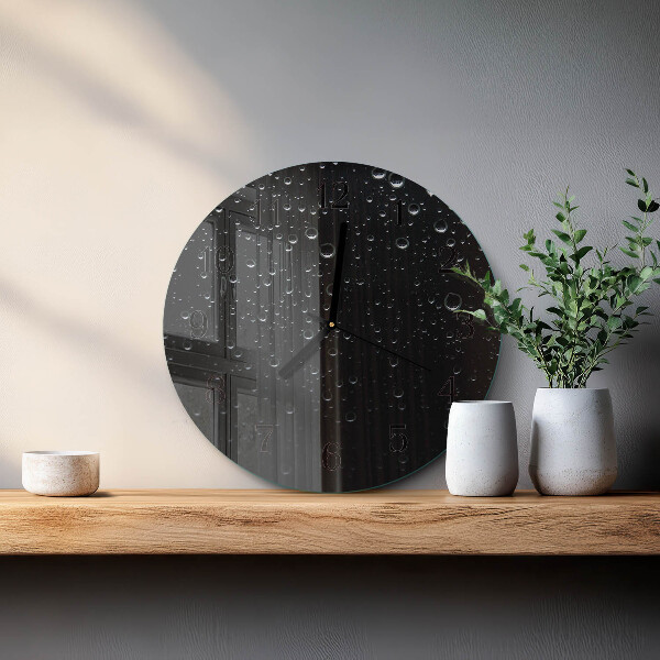 Round wall clock Drops