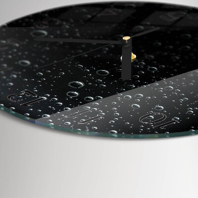 Round wall clock Drops