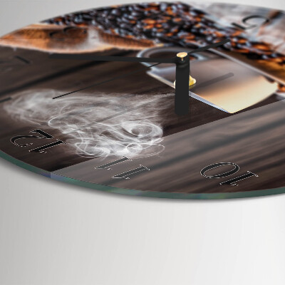Round wall clock Coffee love
