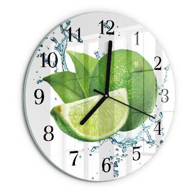Round wall clock Calcium carbonate