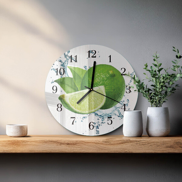 Round wall clock Calcium carbonate