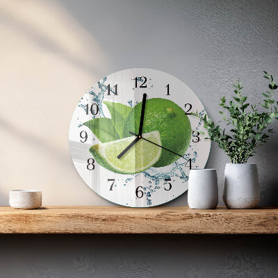 Round wall clock Calcium carbonate