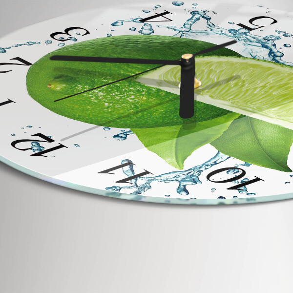 Round wall clock Calcium carbonate