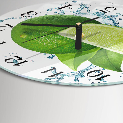 Round wall clock Calcium carbonate