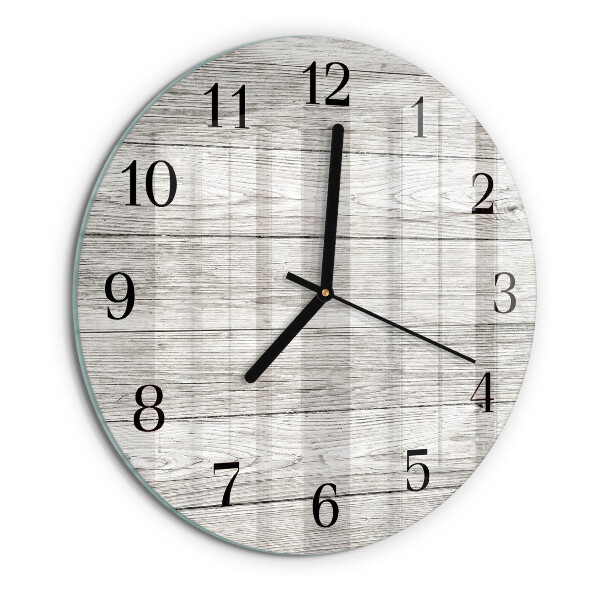 Round wall clock Gray boards