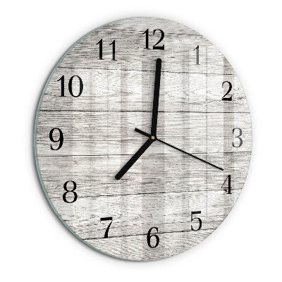 Round wall clock Gray boards