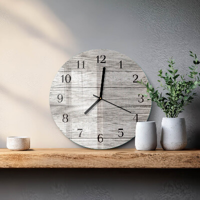 Round wall clock Gray boards