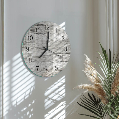 Round wall clock Gray boards