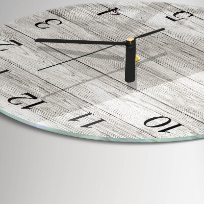 Round wall clock Gray boards