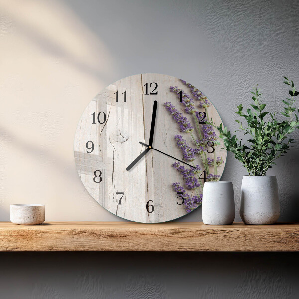 Round wall clock Lavender