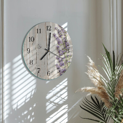 Round wall clock Lavender