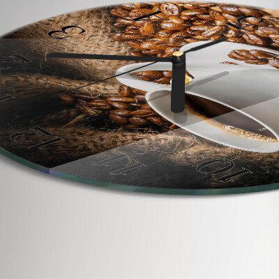 Round wall clock Coffee