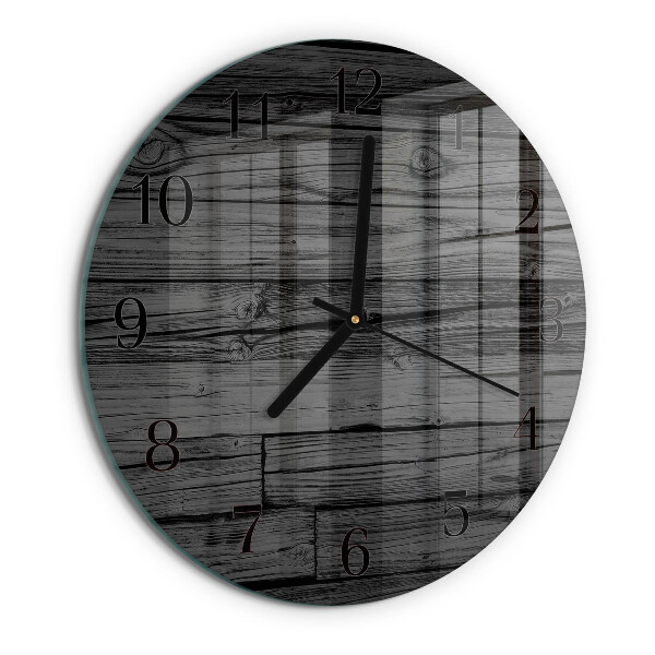 Round wall clock Wood