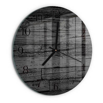 Round wall clock Wood