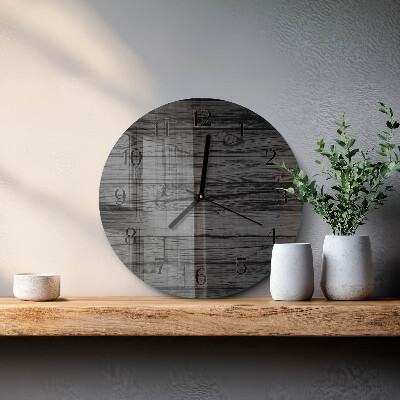 Round wall clock Wood