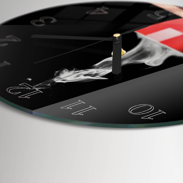 Round wall clock Cup of Coffee