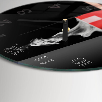 Round wall clock Cup of Coffee