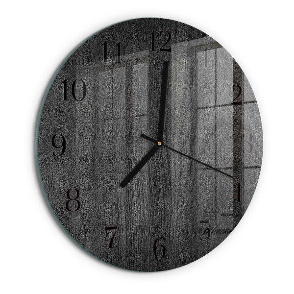 Round wall clock Wood
