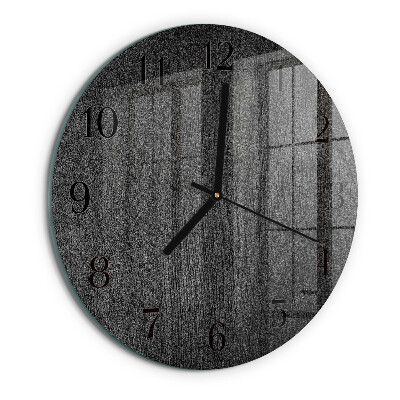 Round wall clock Wood