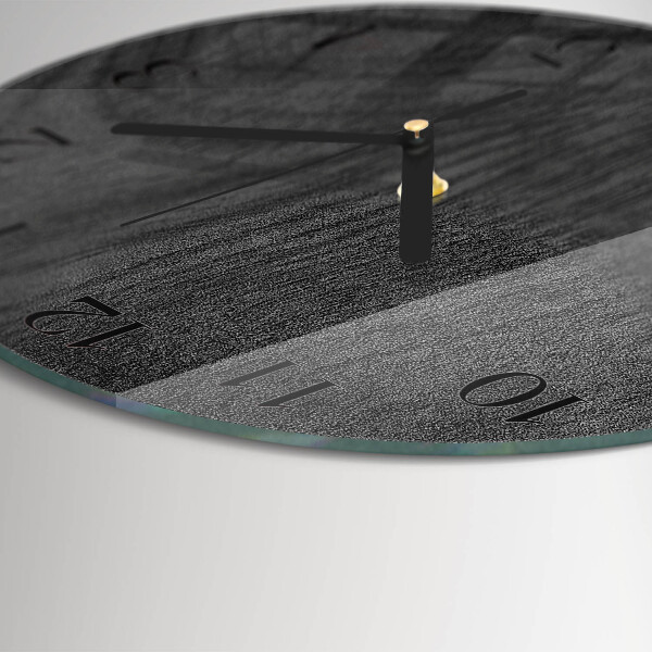 Round wall clock Wood
