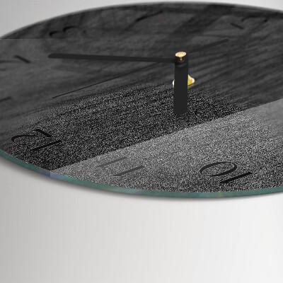 Round wall clock Wood
