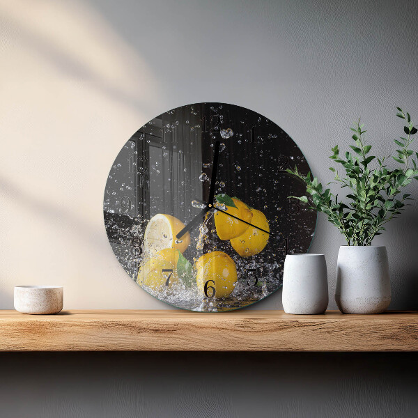 Round wall clock Lemons