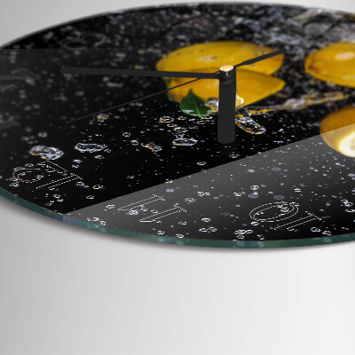Round wall clock Lemons