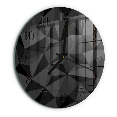 Round wall clock 3D pattern