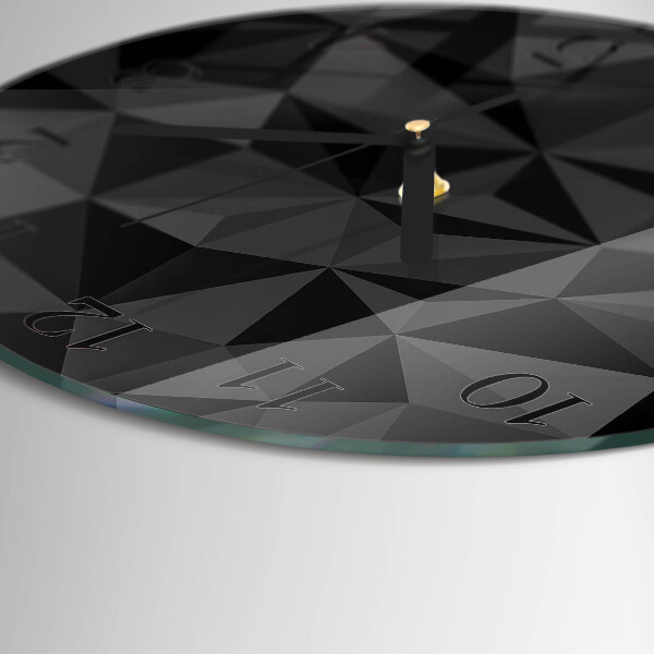 Round wall clock 3D pattern