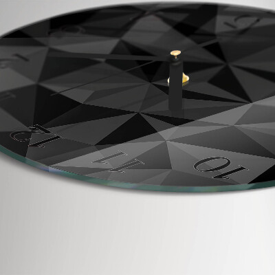 Round wall clock 3D pattern