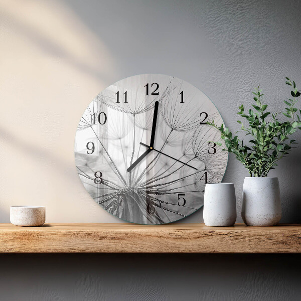Round wall clock Dandelion