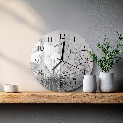 Round wall clock Dandelion