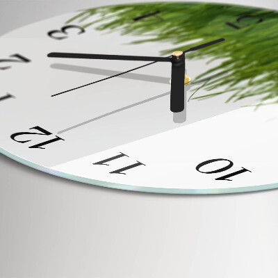 Round wall clock Grass