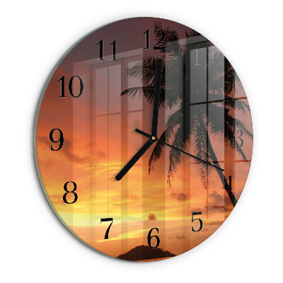 Round wall clock Palm