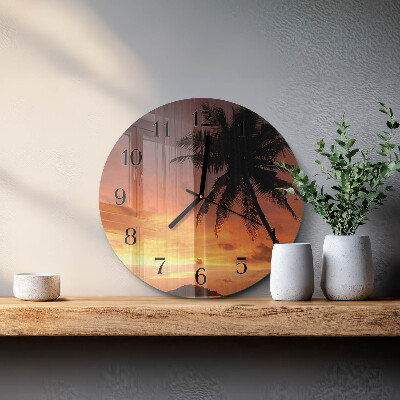Round wall clock Palm