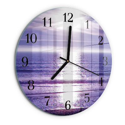 Round wall clock Sea