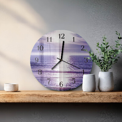 Round wall clock Sea