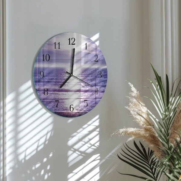 Round wall clock Sea
