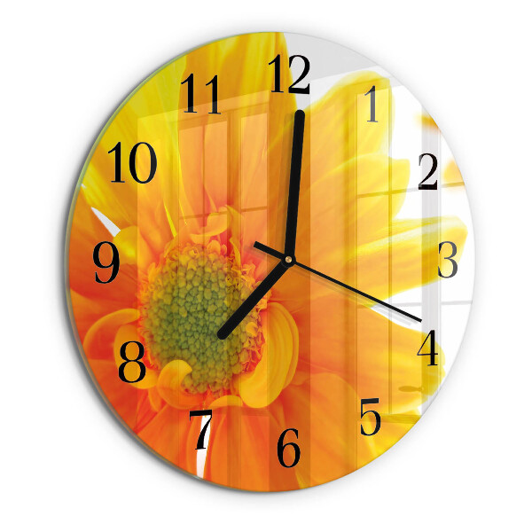 Round wall clock Flower