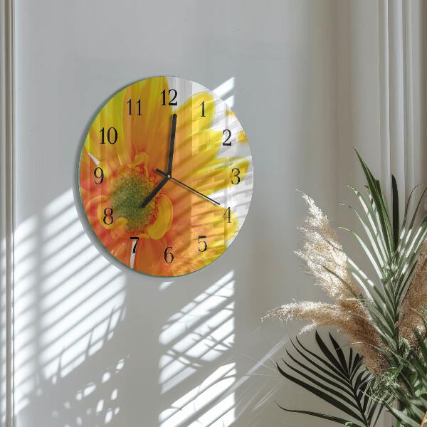 Round wall clock Flower