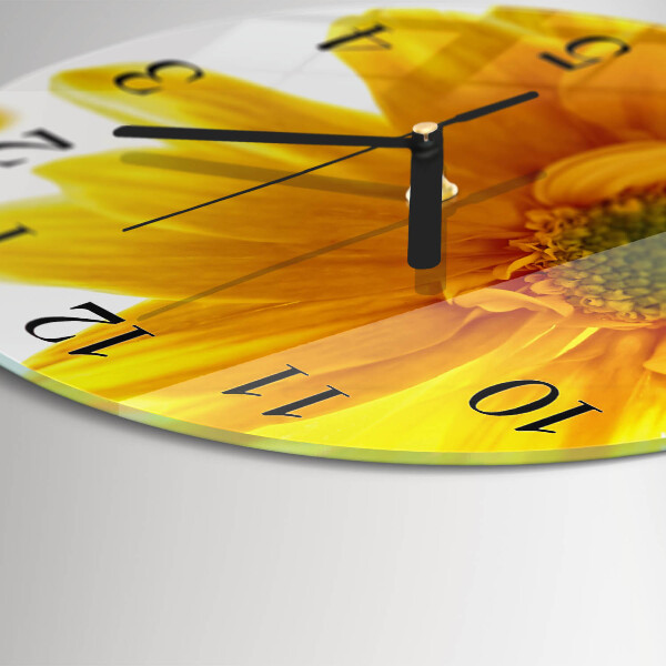 Round wall clock Flower